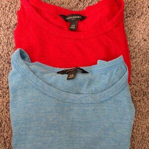 Banana Republic Set of 2 Tops | Blue & Red, Classic Fit